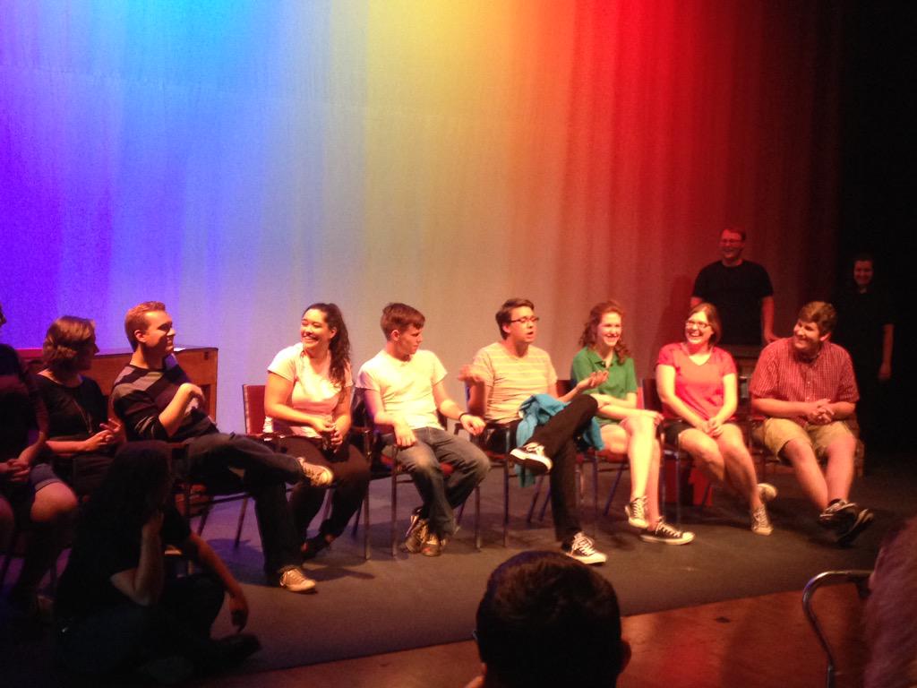 Eureka_Theatre's tweet photo. Talkback with the company of #DogSeesGod #ECWelcomeWeek #pritchard100 http://t.co/q3yk25gJDx