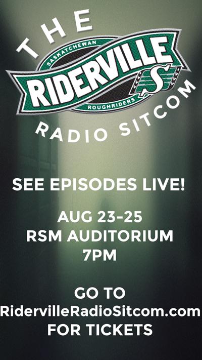 Leudwulf's tweet photo. #RidervilleRadioSitcom hits the stage tonight at Royal Saskatchewan Museum (corner of College &amp; Albert) #Riders #CFL http://t.co/QXRWT4vECx