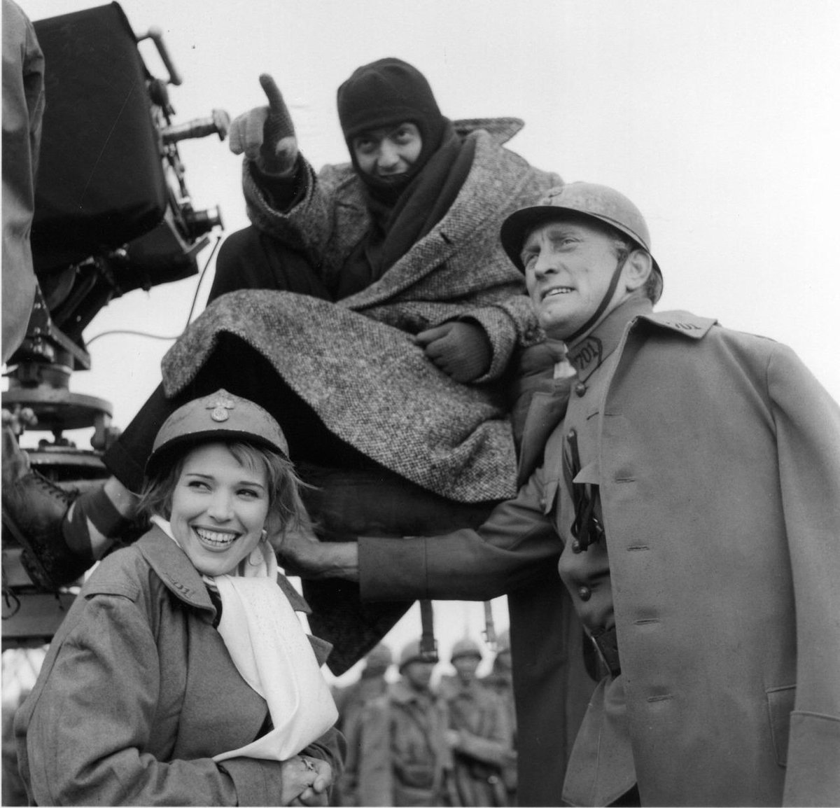 Ucla Film Television Archive Stanley Kubrick Kirk Douglas And Christiane Kubrick During The Filming Of Paths Of Glory 1957 Uclarestorations Http T Co Vum7lo1f8j