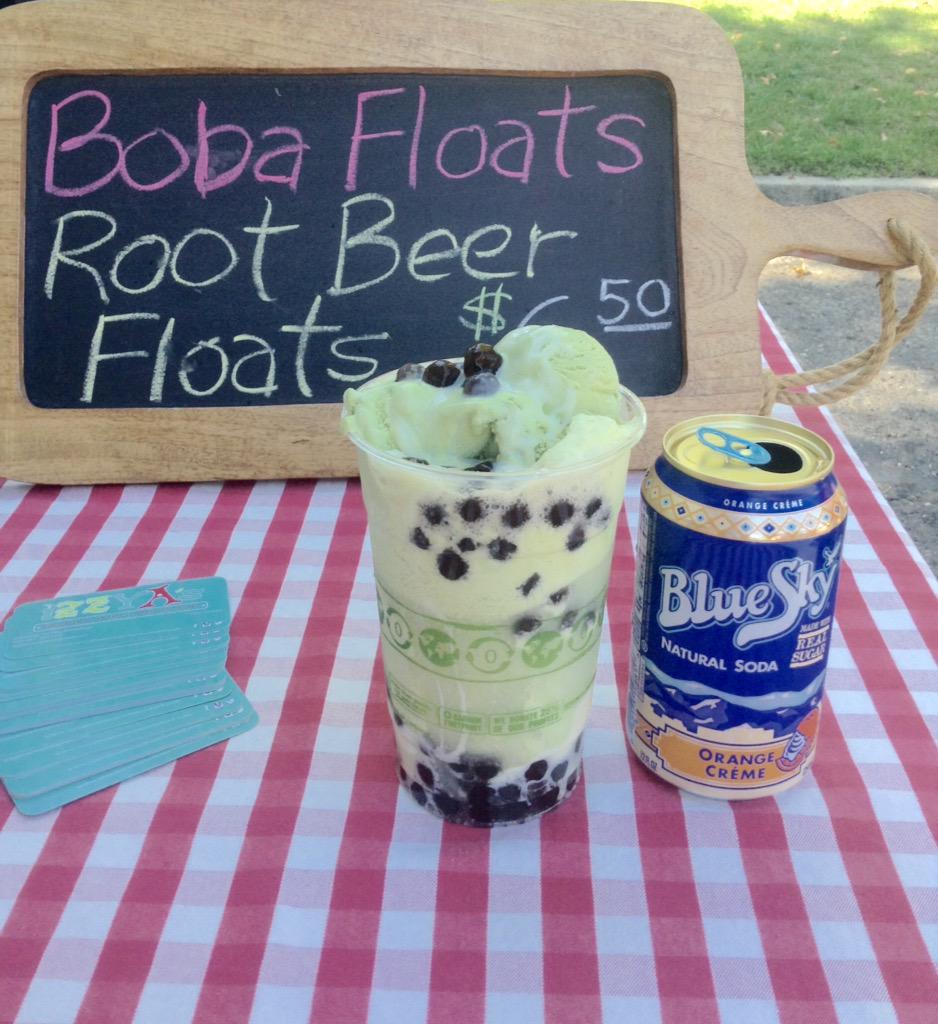 Revitalize yourself w/ a <a href="/izzyacustard/">izzyA'sFrozenCustard</a> boba float w/ green tea custard  @ OtG: Pleasanton @ Pleasanton Plaza 'til 3!