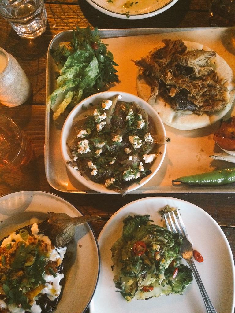 Anahaugh's tweet image. Will ye stop @BERBERANDQ That aubergine (bottom left) best thing I&apos;ve eaten in a long day #aubergine #pulledlamb