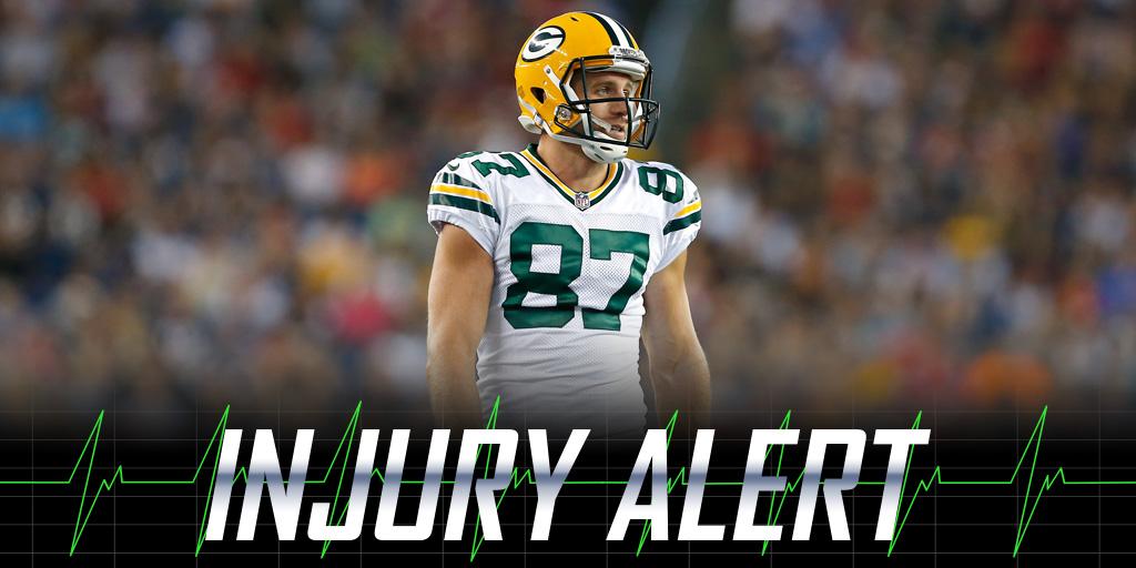 NFL's tweet photo. Initial diagnosis on Packers WR Jordy Nelson is a torn ACL. (via @Rapsheet) http://t.co/K2aOEaPLNe
