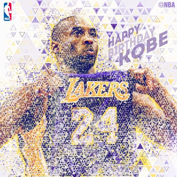 NBA_fr's tweet photo. Joyeux anniversaire @kobebryant http://t.co/aVYFovGrSf