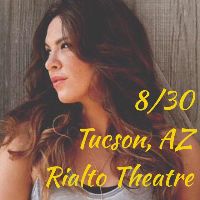 I can't wait to play in Tucson a week from today! Come see me at #TheRialtoTheatre xoxo