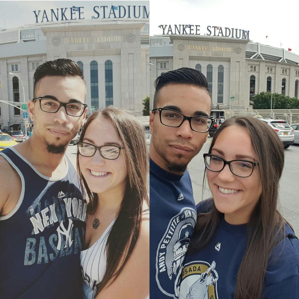 celeanalee's tweet photo. It's been a @Yankees weekend! ❤ #PosadaDay and #PettitteDay with @Mcotto21 #CatchGreatness http://t.co/1LdNs0dAO6