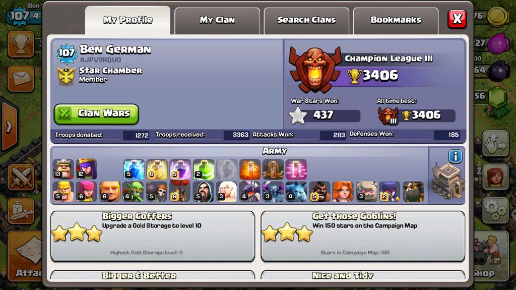 BenGermanClash's tweet image. 2 hour sesh bringing me just a bit closer to 3500👀🙌🏼 hopefully I don't whale it and lose all my progress on defense 😭