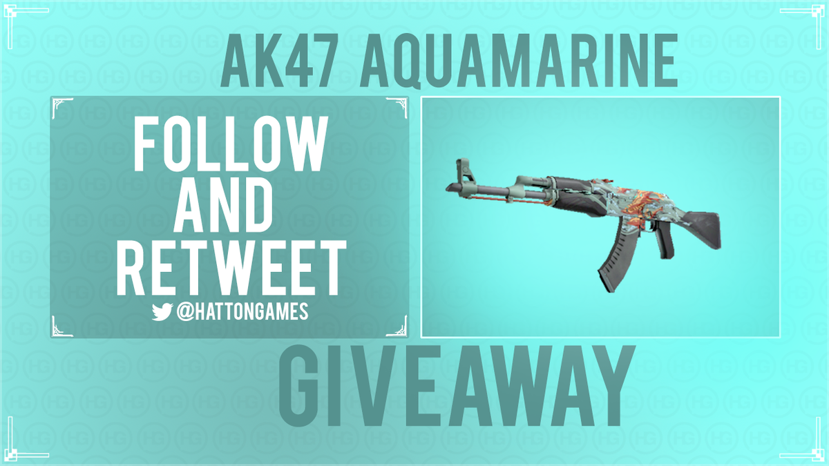 HattonGames's tweet photo. AK47 Aquamarine giveaway. Simply follow and retweet to enter!

Winner announced on Sunday August 30th. Good luck! http://t.co/zyRCYz4l3F