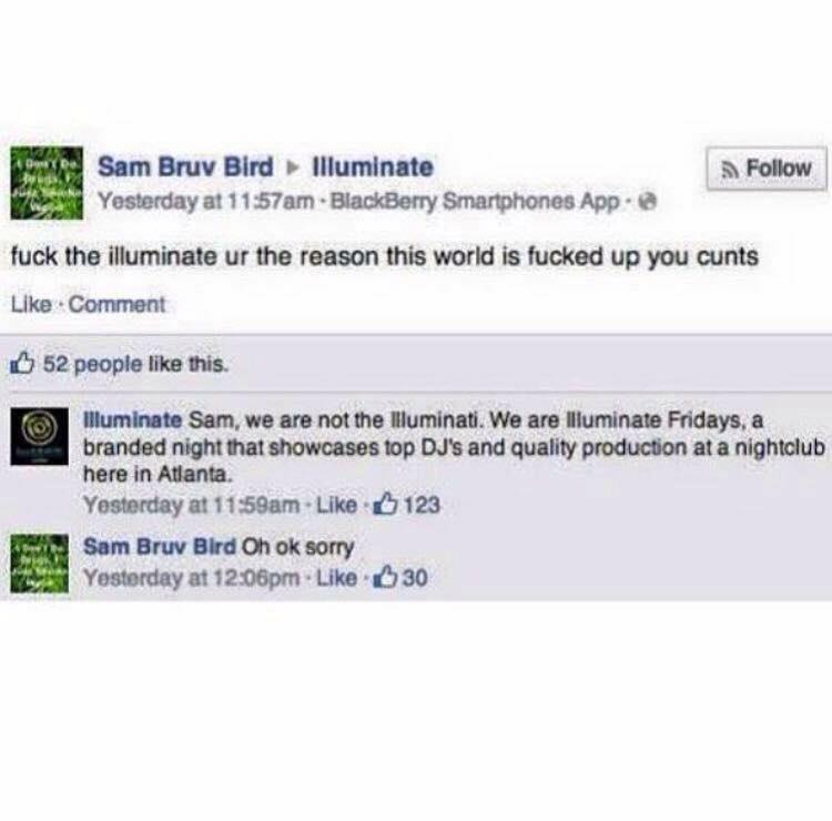 x__Jessika's tweet photo. Someone posted this on Facebook and I had to share cause it had me in stitches 😂😂 #illuminati #failpost http://t.co/0pEqYuzUoA