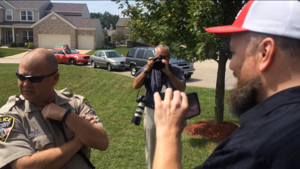 SysFreedom's tweet photo. Political/racial police harassment #St. Charles #Ferguson #SystematicFreedom @STLAbuBadu #FTP http://t.co/2sUjtg89lp
