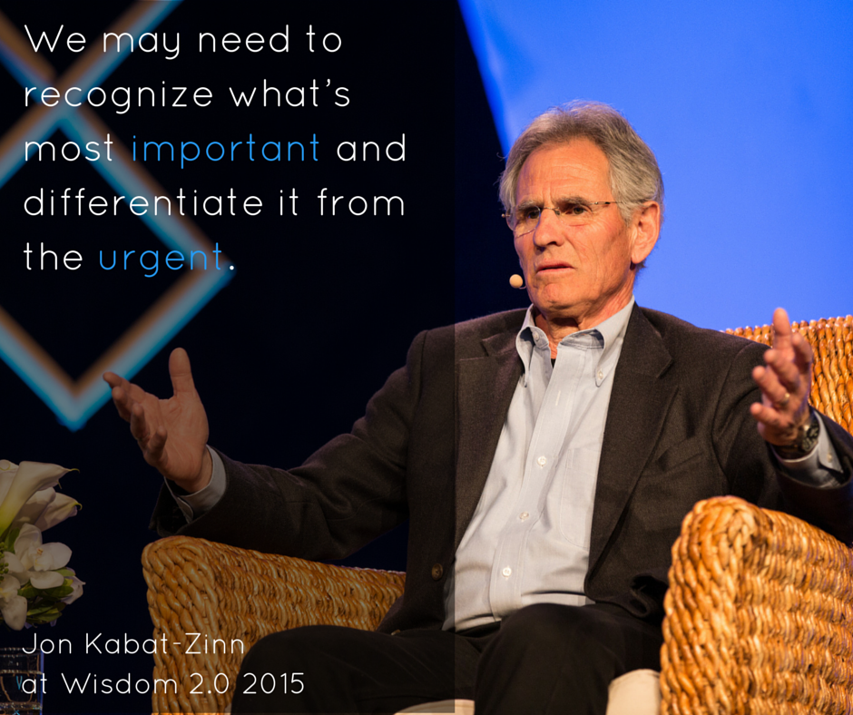 Wisdom2conf's tweet photo. @jonkabatzinn ​at #Wisdom2015 http://t.co/Uf9nmhGph5