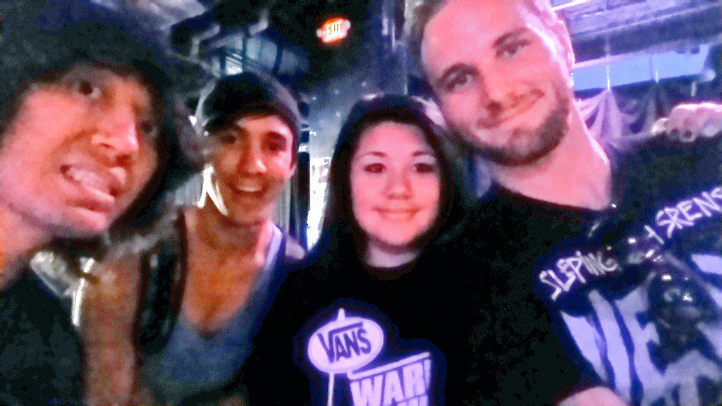 SavingApollo's tweet photo. Met up with one of our fans before the show! #savingapollo #baltimoresoundstage #almostshowtime #poprock #music http://t.co/KaQhmtupjl
