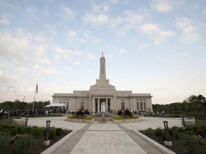 indystar's tweet photo. “It’s just a very exciting day for everyone here who is part of the Mormon faith.”
 http://t.co/4XfVDHSxaU http://t.co/vW4mLHVxZ6