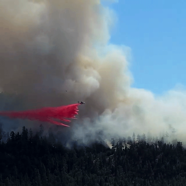 slonews's tweet image. #SummitFire in #BigBear near @Snow_Summit