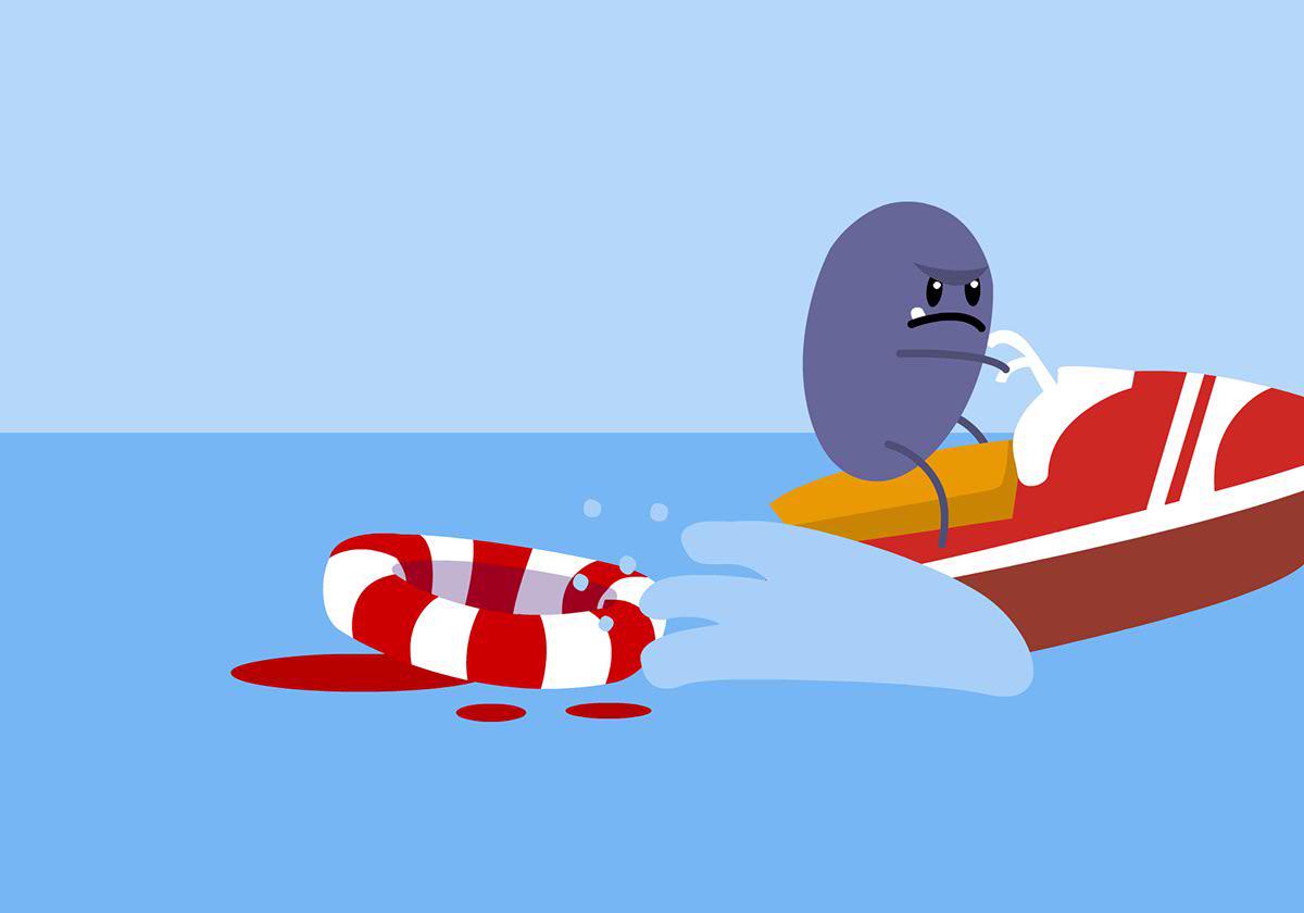 So that’s what happens when you swim outside the flags #dumbways2 dumbwaystodie.com
