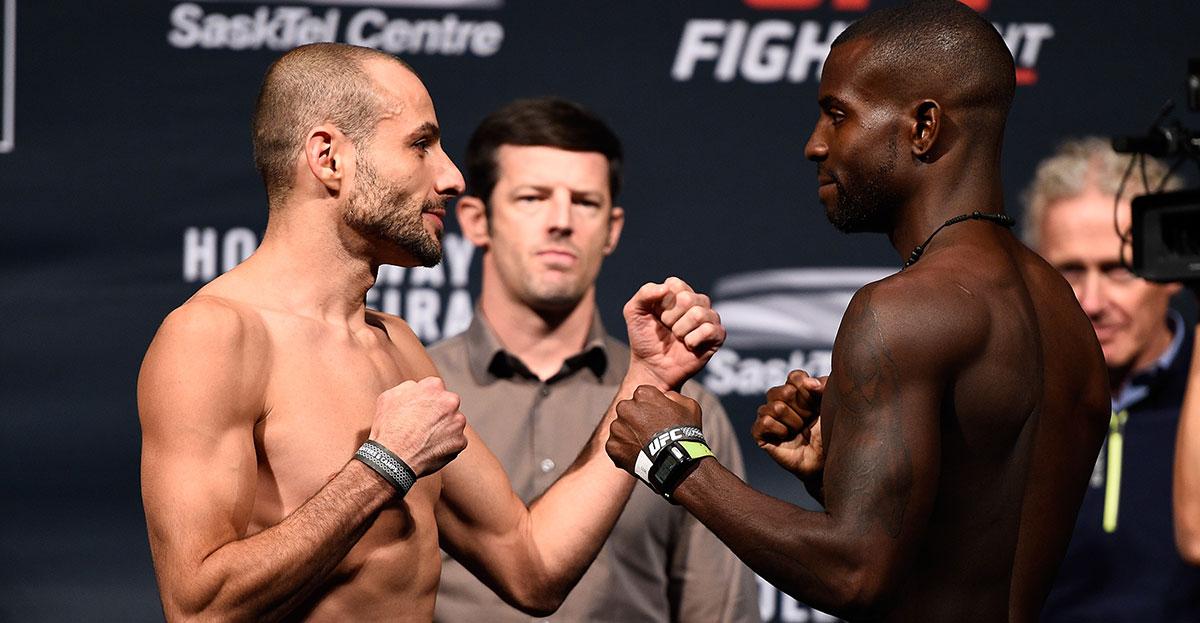 ufc's tweet image. Up Next at #UFCSaskatoon
@KeladesMMA vs @RealDealCbeal
LIVE &amp;amp; FREE on @FOXSports1 ➡️ foxs.pt/1fzOsPB