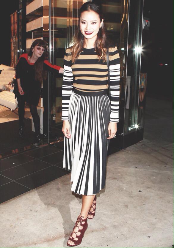 thebellespot's tweet photo. Porque combinar estampados sí es válido pero es todo un desafío, por eso el look of the week es para @jamiechung1 http://t.co/kPIf8qMV1N
