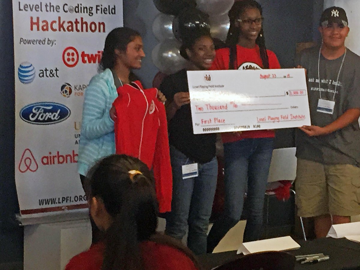 SMASHprogram's tweet image. Congratulations to Limitless, winners of our #LevelTheCodingField hackathon #LPFIHacktivist #diversityintech
