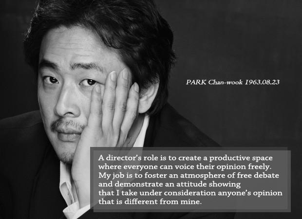 PARK Chan-wook was born on this day, August 23rd, in 1963.
Happy Birthday! 