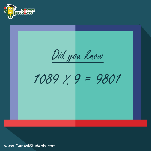 Resultado de imagen para 1089 x 9 = 9801.