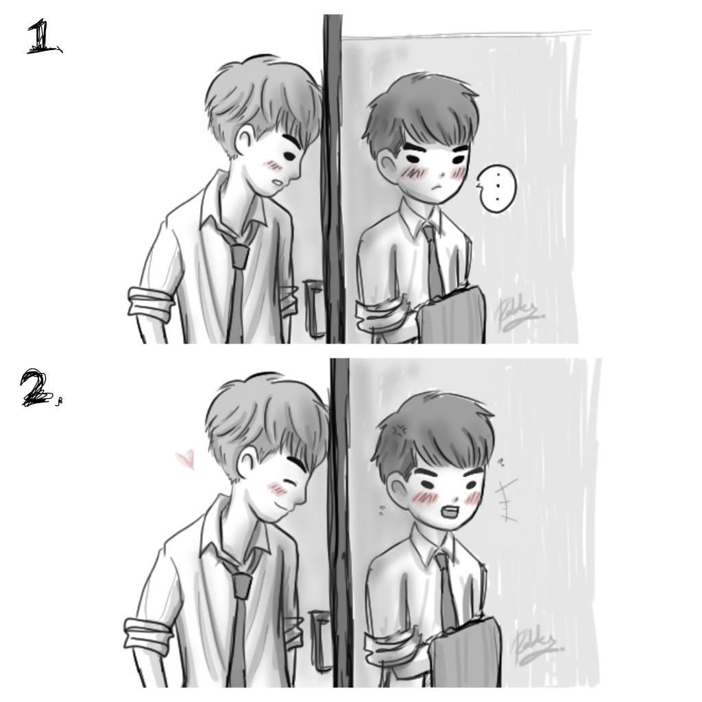 RabbyMato's tweet photo. อ่านแล้วเขินบิดมาก ps.วาดไว้แต่ลืมลง - - #งานเผาเกรียม #gamebomb http://t.co/NrHbJ8L8EF