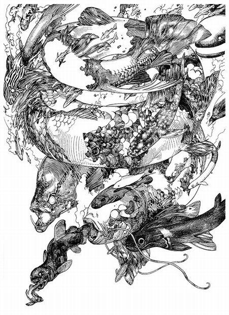 Kai You Op Twitter 寺田克也個展 Terra S Black Marker 2 綿密すぎる一発描きモノクロ作品群 Kai You Http T Co Jliat02dbc ラクガキング こと寺田克也さんが マーカーで描いた緻密な線画などを展示 Http T Co Brecnshjtg