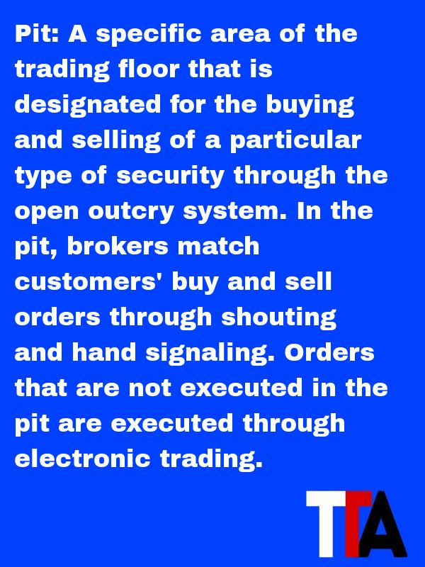 IGEETFs's tweet photo. Pit - A specific area of the trading floor that is designated for the buying and selling of a #thinkertrading http://t.co/GuJUetgppQ