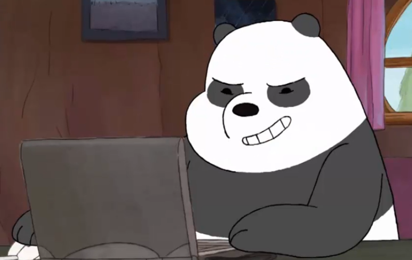 Panda_WBB's tweet photo. When you post the perfect comeback to a dumb troll. #getrekt #webarebears  P.S. Don't feed the trolls actually http://t.co/V0b5UK8RId
