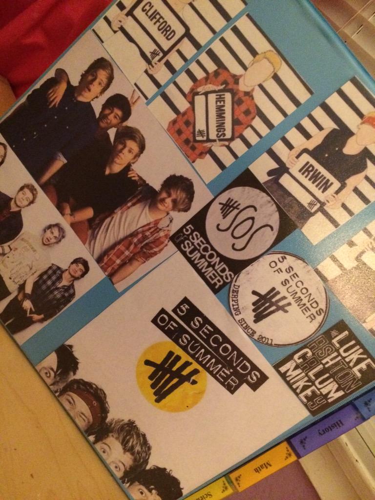 SwagforJohnson2's tweet photo. My binder for school. 🙈💕  I may got carried away decorating it.. http://t.co/GH8ANeJumI