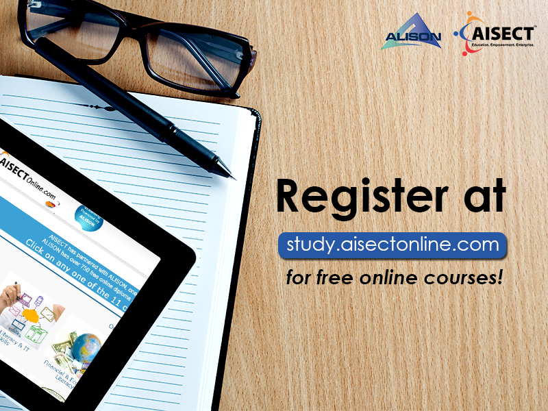 AISECT-@ALISONcourses is now offering free of cost vocational courses. Login today at: study.aisectonline.com