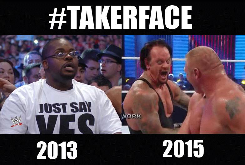 Nv2187's tweet photo. The Internet is loving #TakerFace! #BrockvsTaker #SummerSlam http://t.co/p84Gtjtzwl