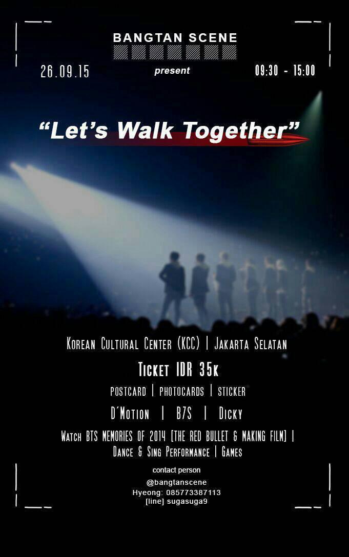 <a href="/RNE1_DC/">2NE1 Dance Cover</a> [gath ARMY]
"Let's Walk Together"
Date: 26 September 2015
At: Main Hall Korean Culture Centre(KCC)
Jaksel