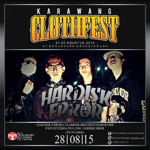 KARAWANG SIAP DI GOYANG! Kami hadir di @Karawangclothfest 28 Augst 2015, on stage 19:30 see you !!