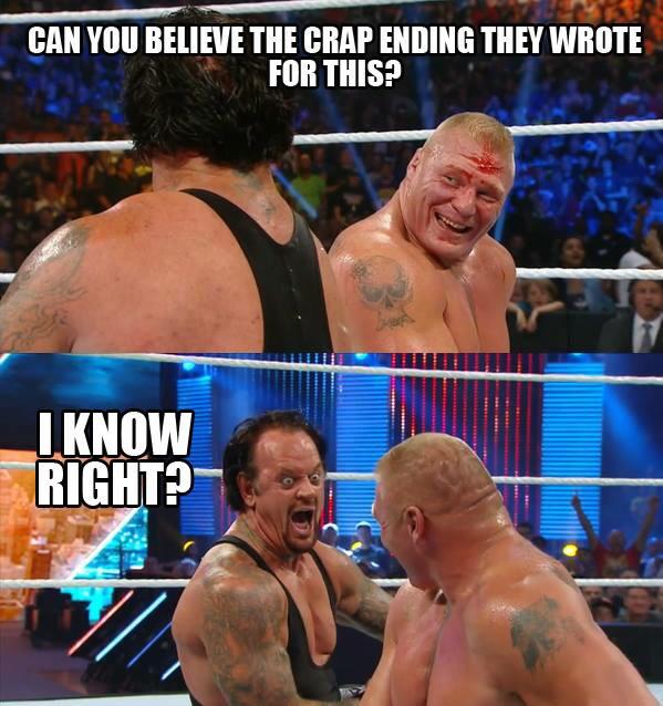 bigdaddyjulianj's tweet photo. #SUMMERSLAM #WWE #BrockvsTaker #BorkVsMork #TakerFace http://t.co/mFgo9s0bft