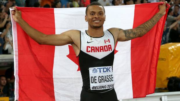 globeandmail's tweet image. Andre De Grasse has arrived and appears destined for global stardom: @CathalKelly  trib.al/MnRjm6Y