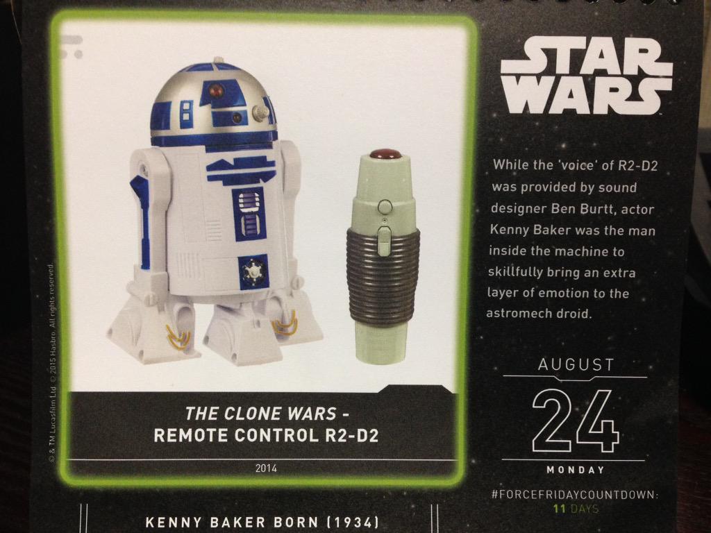 Happy birthday to Kenny Baker who helped give life back in A New Hope.  