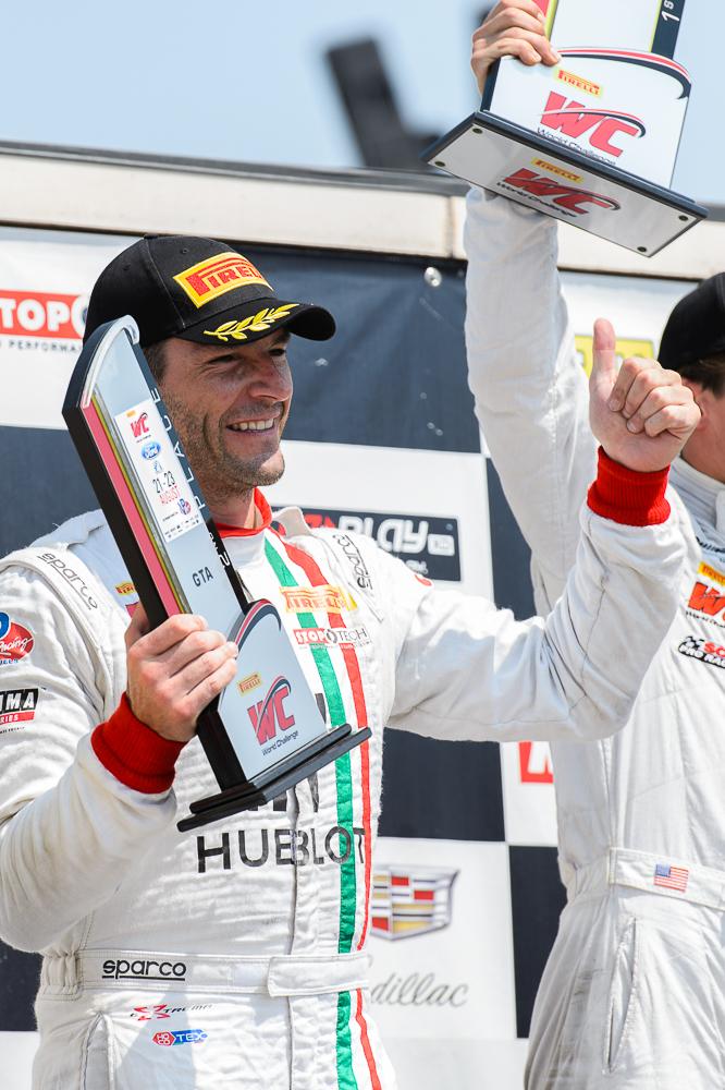 Hublot's tweet photo. #PWCMMP: @MFT07 drives his Ferrari to a pair of Pirelli World Challenge podiums! @scuderia_corsa #ferrarigtracing http://t.co/AigpXNaAeD