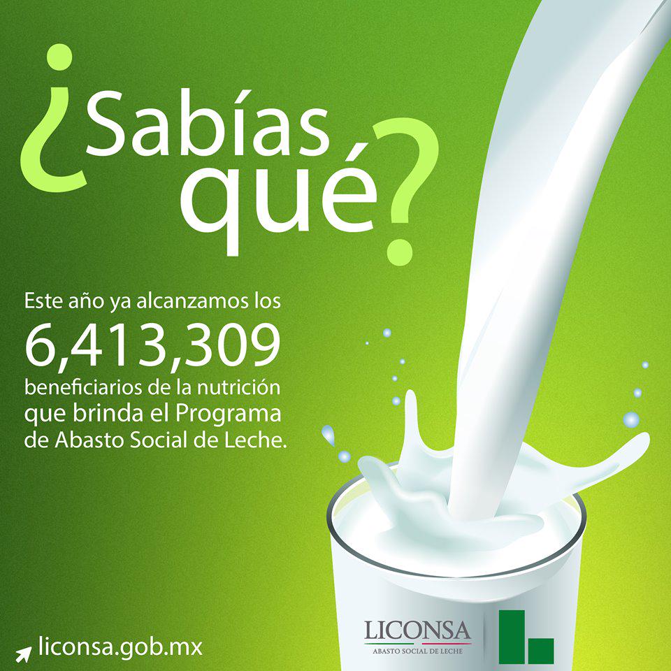 PresidenciaMX's tweet photo. La #Leche @Liconsa mejora los niveles de #Nutrición de millones de mexicanos. http://t.co/aPYdQYmt3c