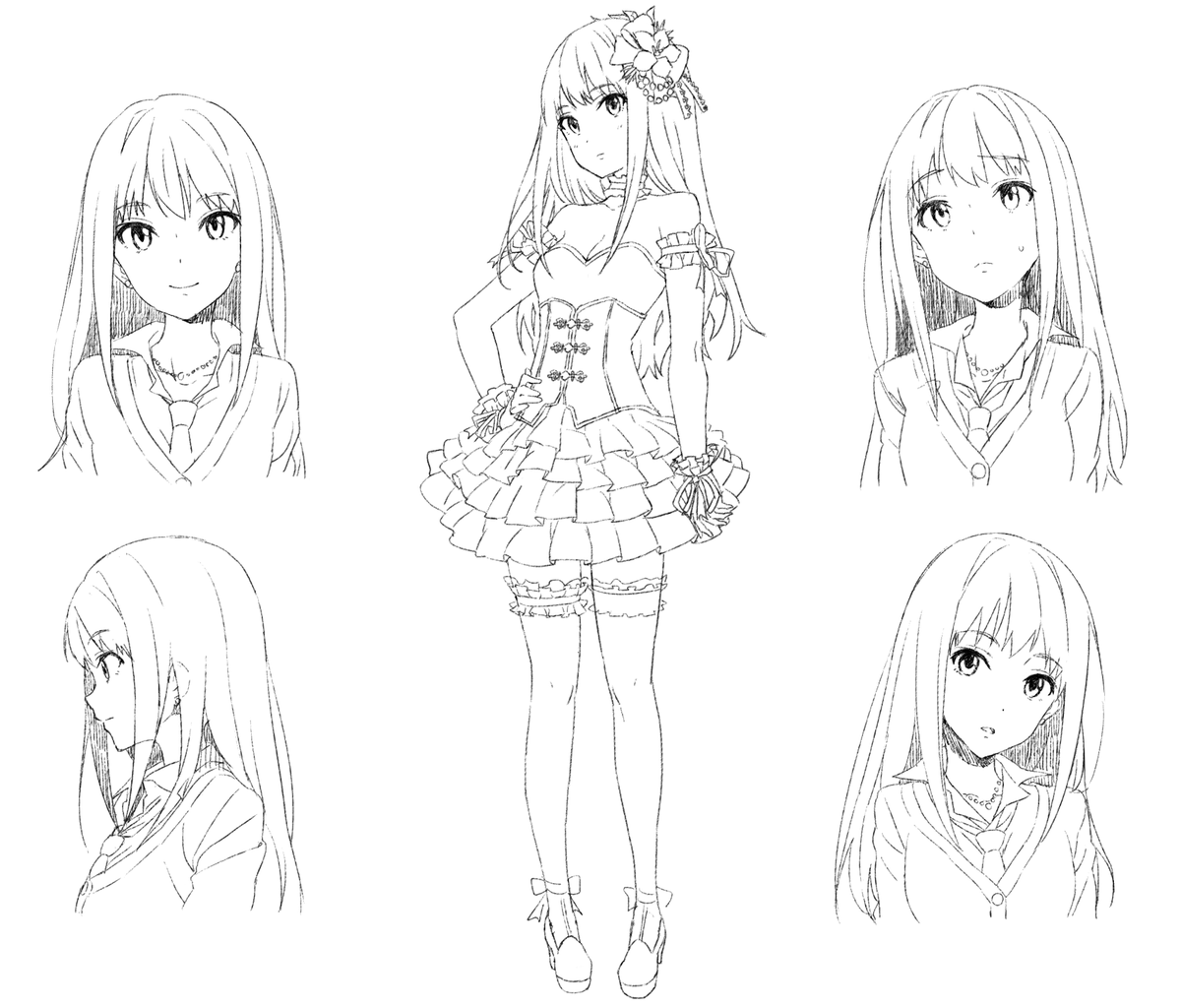 それと新刊落としたから不要になりそうなラフページから昔の絵をうpT T
アニメ始める前に書いたものだから今になってみるとかなり違う感じだなー 