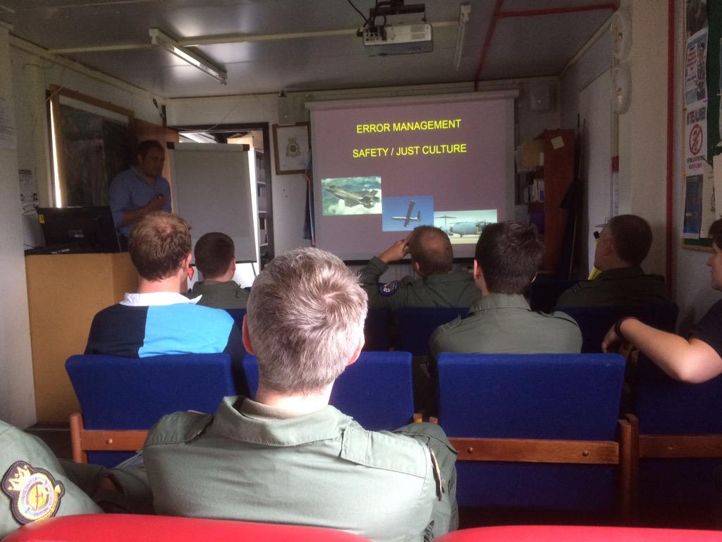 618 instructors updating themselves @rafodiham on Sunday with Human Factors training and QA Workshop.