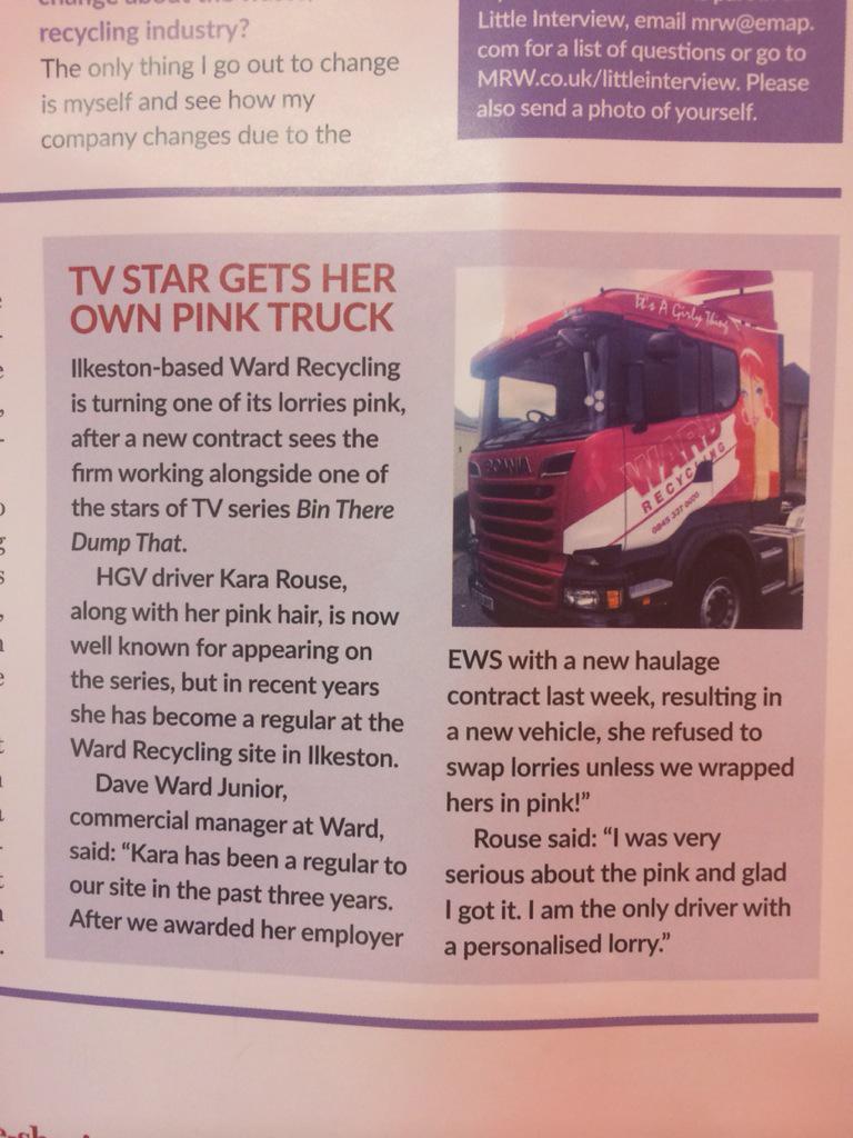 Ward_S_P's tweet photo. Delighted our latest client coverage has been featured in Materials Recycling World! http://t.co/QsJjyiHsEm
