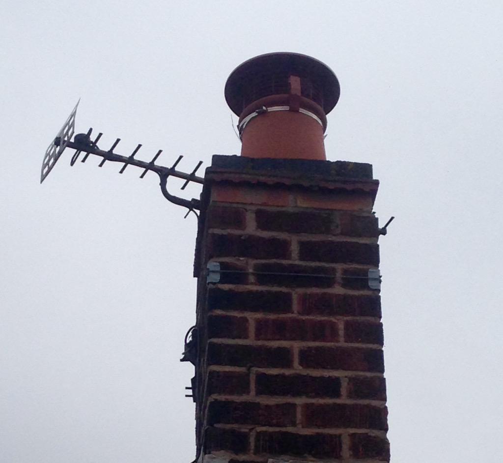 naylorsroofing's tweet image. The customer had problems with birds falling down the chimney, solution, a chimney pot cowl was fitted. #Longeaton