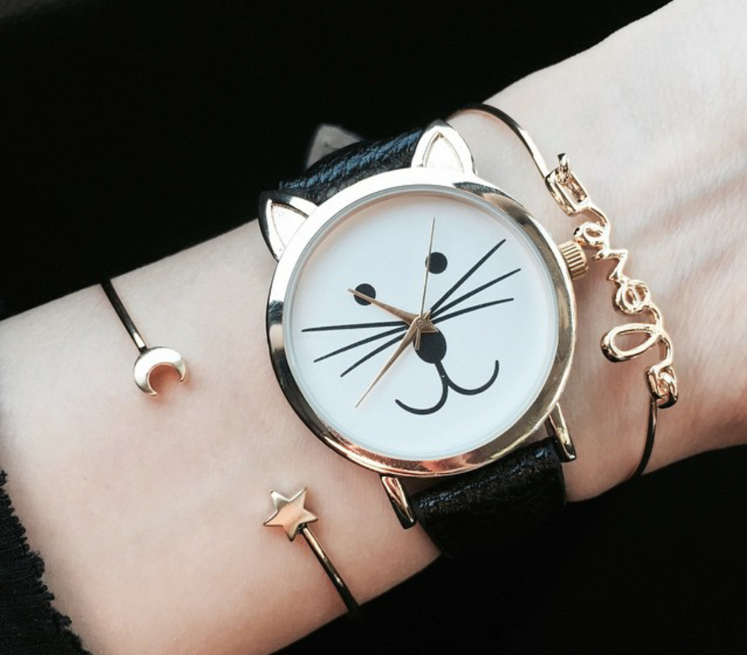 ModeAline's tweet photo. Découvrez la #montre tendance 2016 #bijoux #chat https://t.co/maQ7fA3dsy https://t.co/HHGpGHUzkV