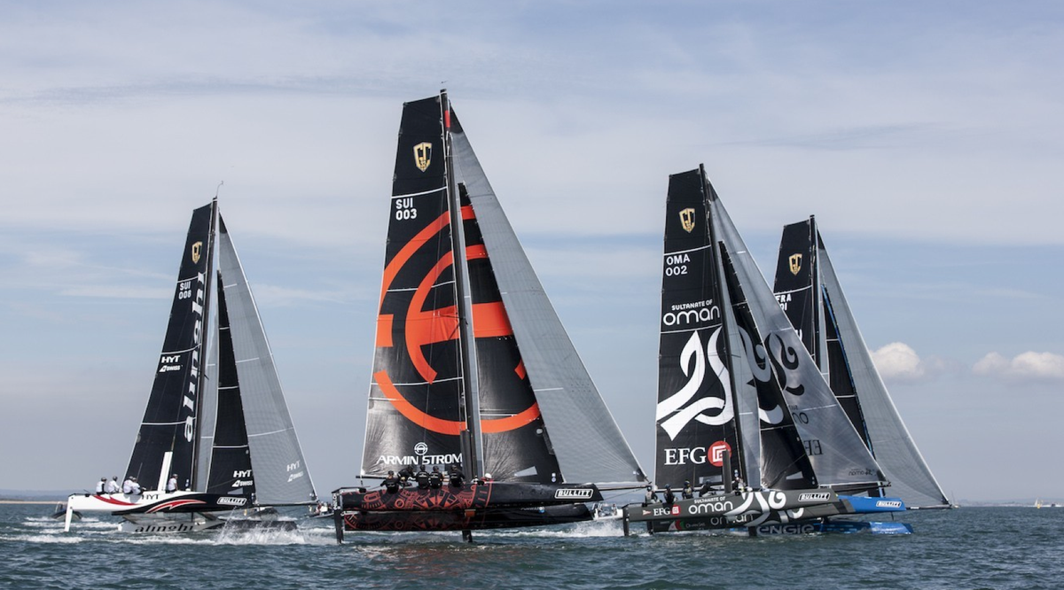 extremesailing's tweet photo. BREAKING NEWS: GC32s to replace Extreme 40s as the Series fast tracks a future on foils http://t.co/cDCBPG4D7L #exss http://t.co/biYFi6xZGd
