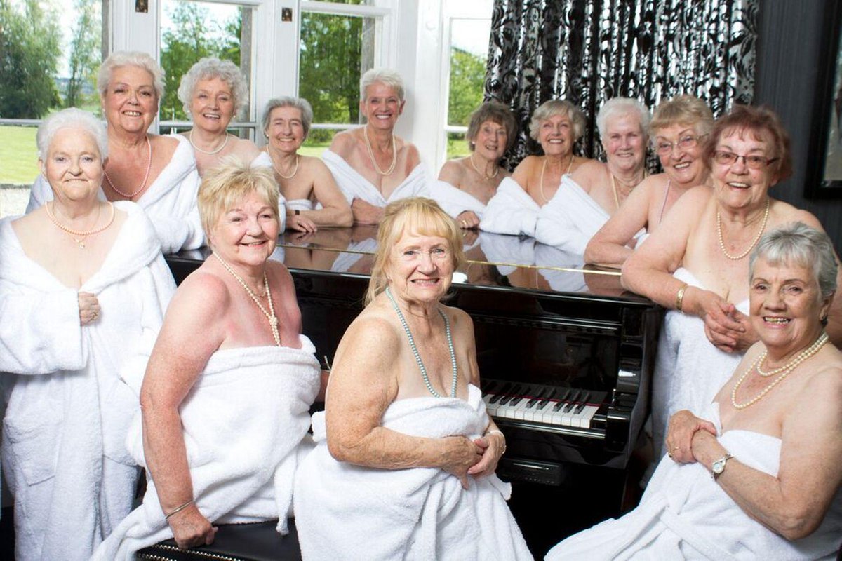 Glamorous Scotlands Oldest Calendar Girls Glamorous Grannies Strip 