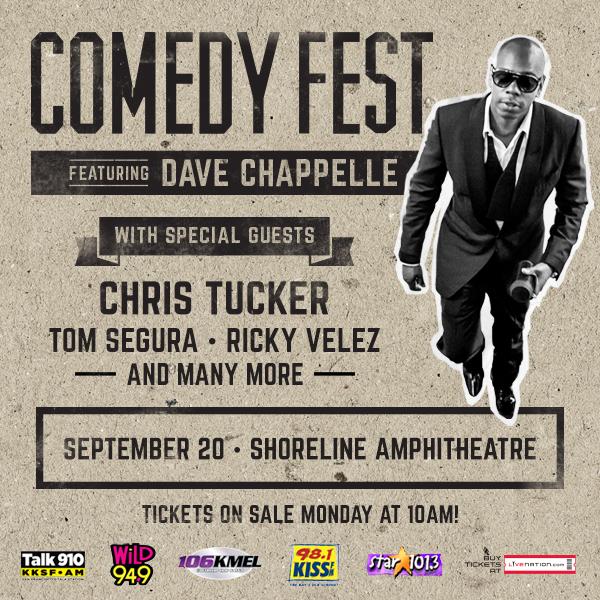 Happy Birthday Dave Chappelle! Tickets for his show are on sale TODAY at 10am at  