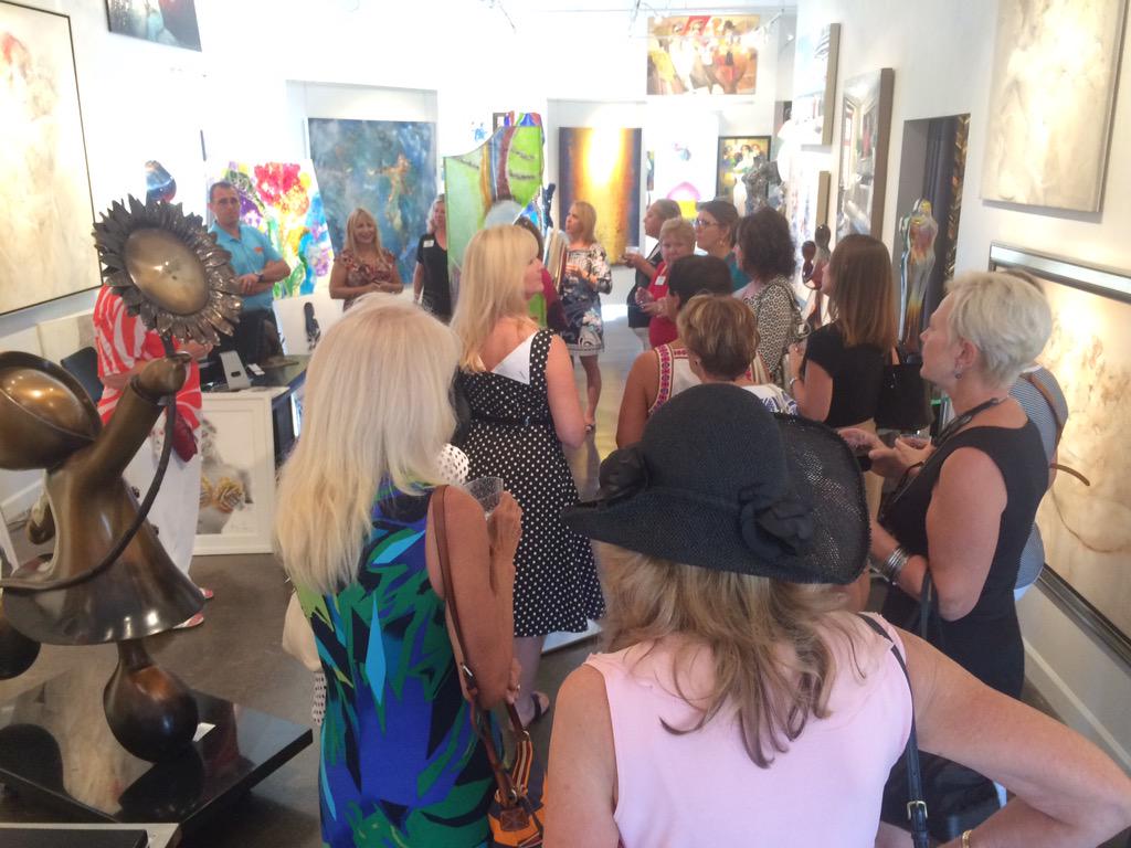 OnessimoArt's tweet photo. We had a great time welcoming these professional women into our gallery for PGA Commons "Sip, Savor, &amp; Stroll"! http://t.co/QBljrjl5pw