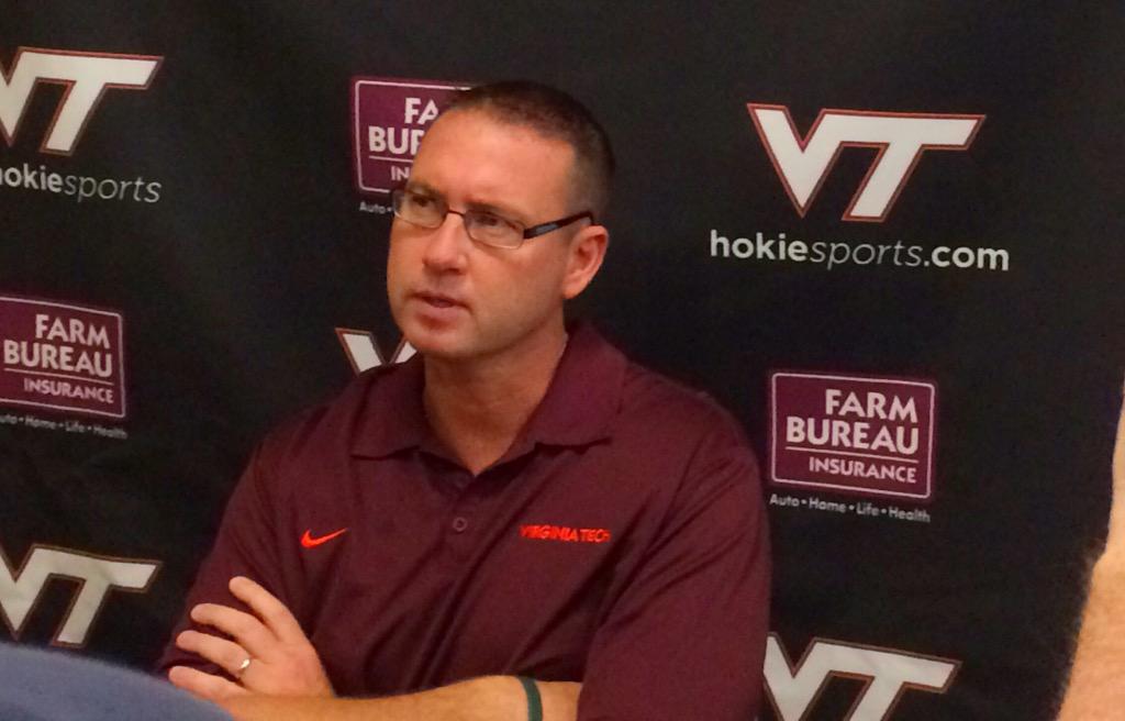 HokiesFB's tweet image. Recurring theme from @CoachLefty_VT ... &quot;We&apos;re looking for consistency.&quot; 

#VTCampLife