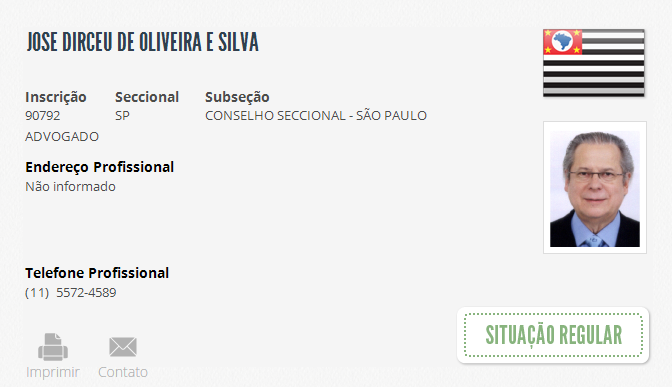 o_antagonista's tweet photo. Pressione a OAB-SP para que ela casse o registro de José Dirceu. 

Concorda? Retuíte. http://t.co/aEeUSmvWMG http://t.co/7Ufpr7Icj4
