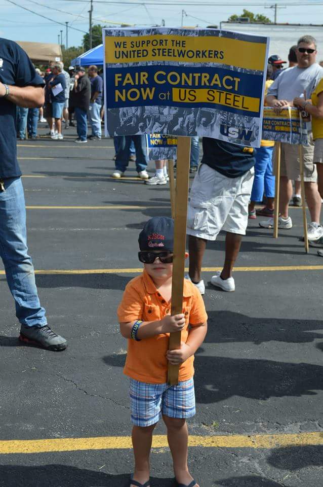 RT <a href="/dmay598/">Dominic May</a> <a href="/steelworkers/">United Steelworkers Union</a> #USWnextgeneration want Fair Contract NOW #solidarityinsteel dont turn back clock #USWorks