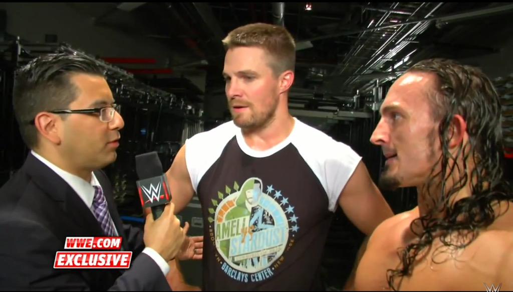 StarlingCityJ's tweet photo. Video @amellywood &amp; @WWENeville interview after winning #SummerSlam match😁🙌
#Arrow #WWEArrows
http://t.co/XWZ5Bctzbw http://t.co/jMzZEUlTtw